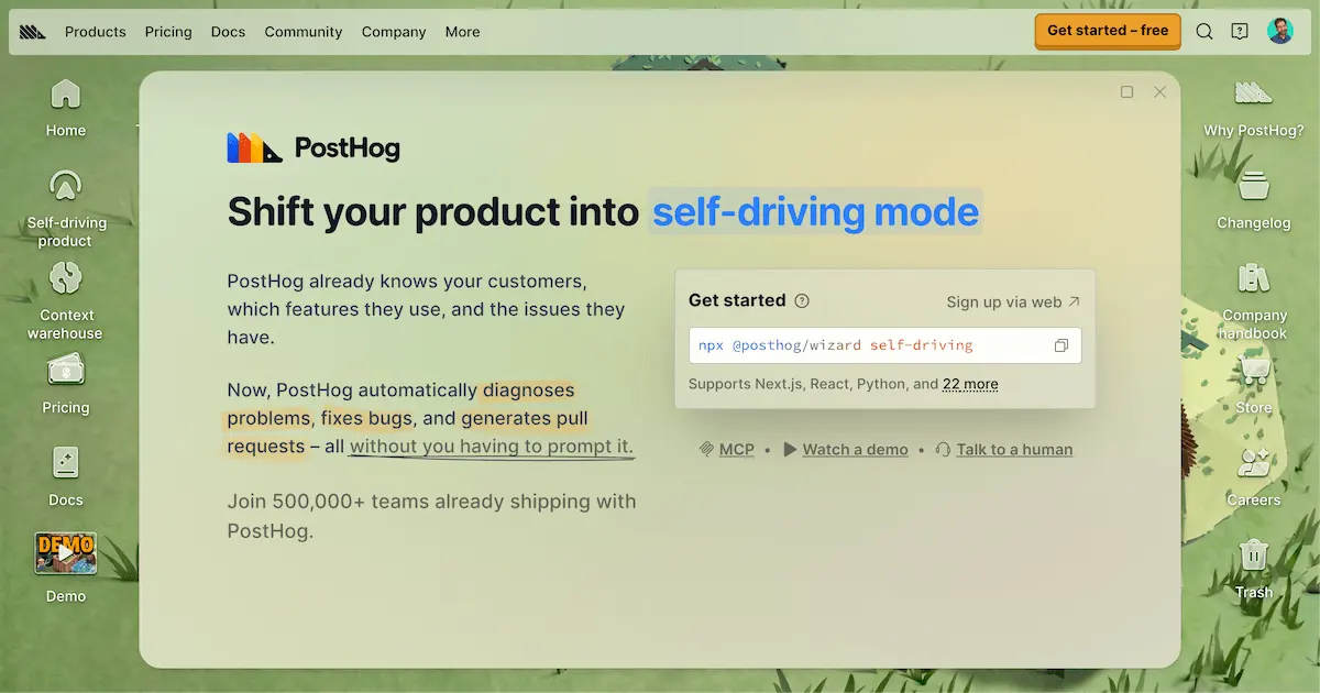 PostHog product image